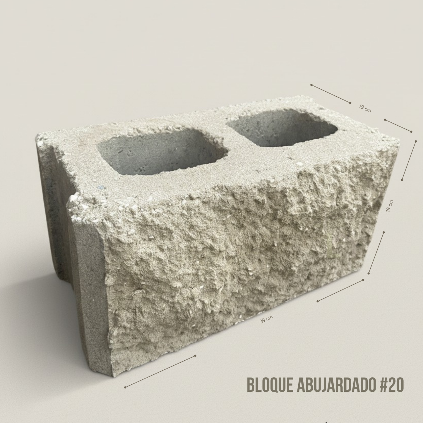 BLOQUE ABUJARDADO #20