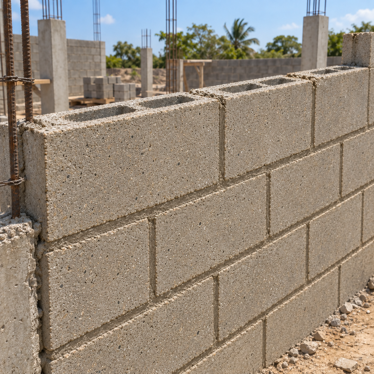 Bloque Vibrado #9 de Concreto 39x19x9 cm